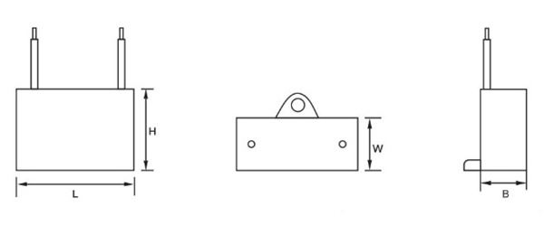 油煙機電容器外形結(jié)構(gòu)圖